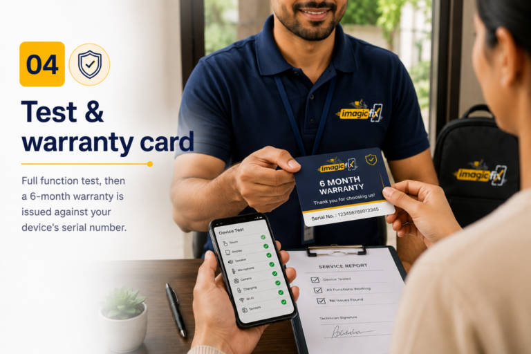 Test & warranty card